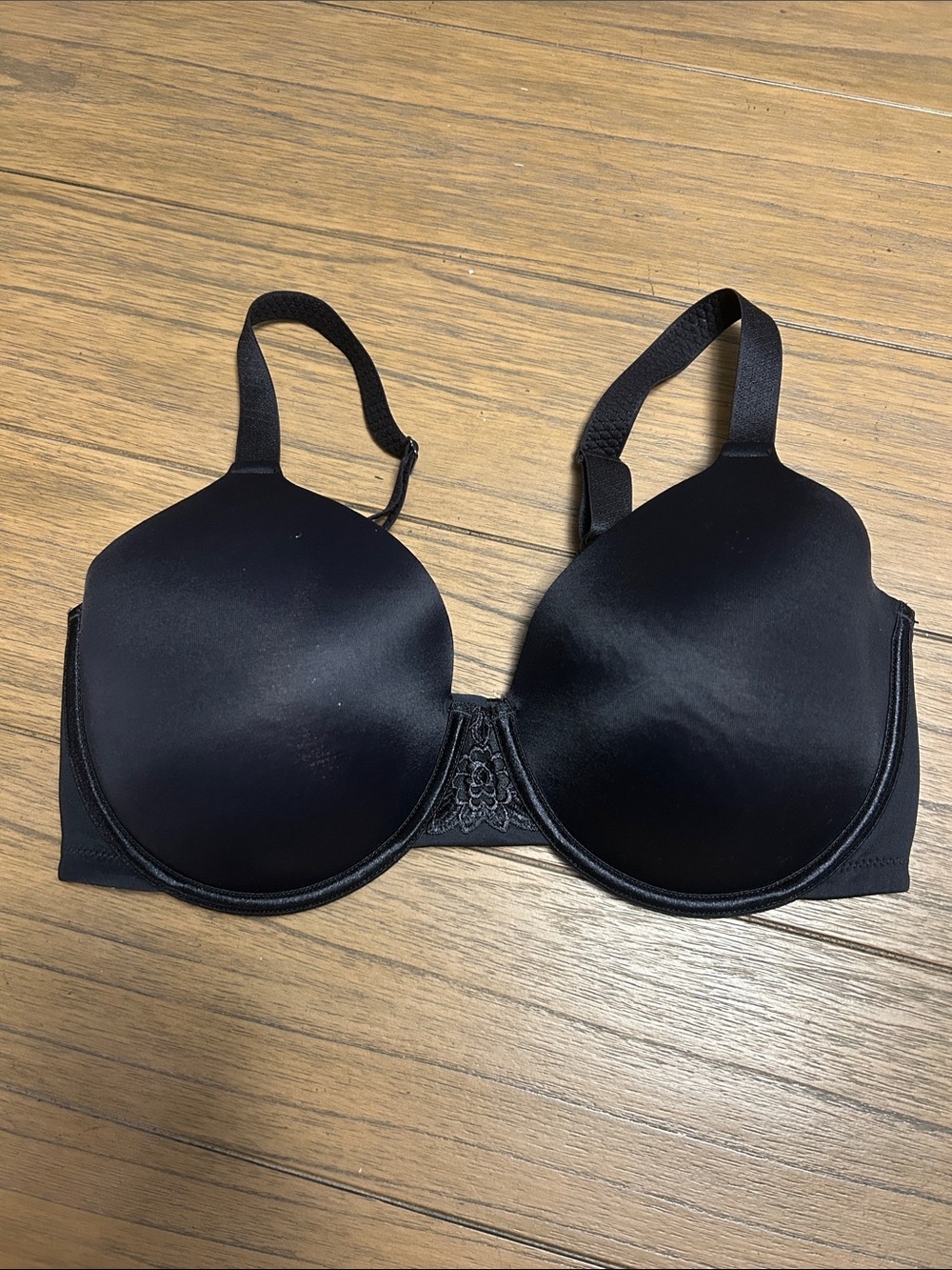 Vanity Fair Black Smooth T-Shirt Bra